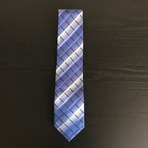Blue striped men’s tie